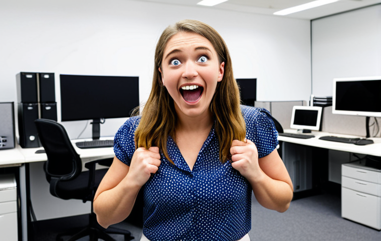 **Image Prompt 1**: "A new employee on their first day in a large technical support company, looking excited yet nervous as they step into the office. The scene includes a modern office environment with colleagues welcoming them and technology-related elements in the background, such as computers and support tools."